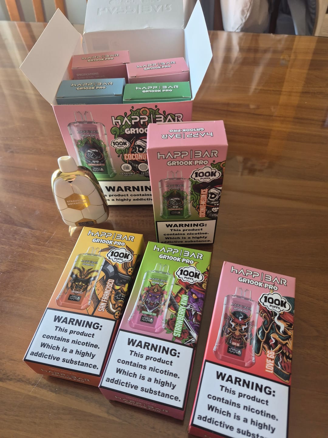 Customer photo review of HAPPBAR GR100k PRO | 100.000 puffs