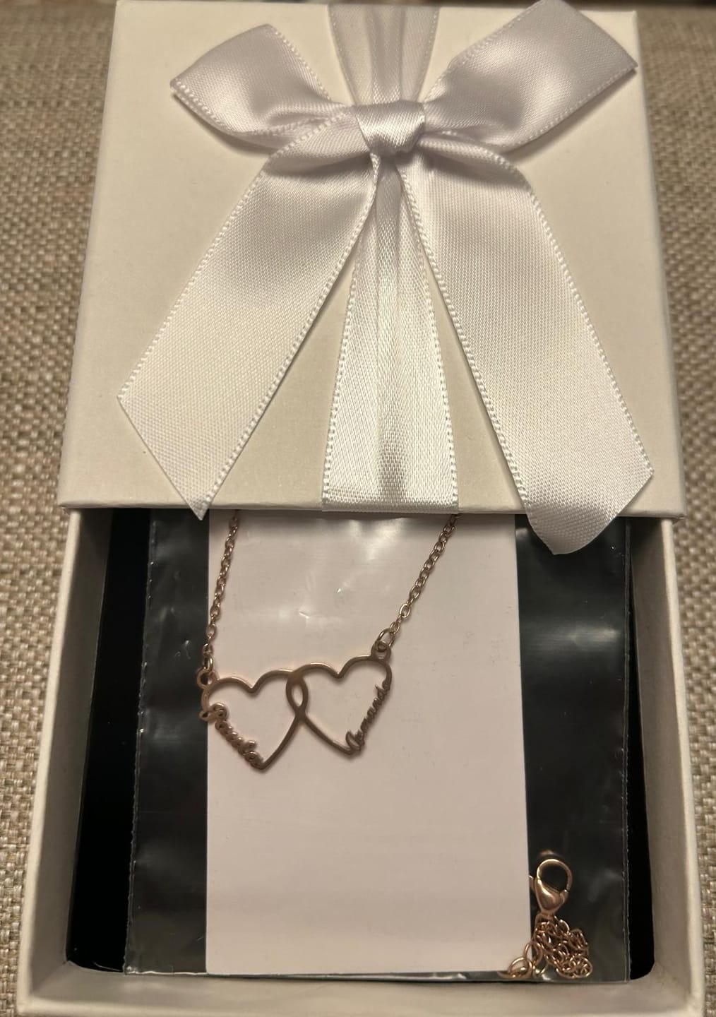 Customer photo review of Caixa de presente
