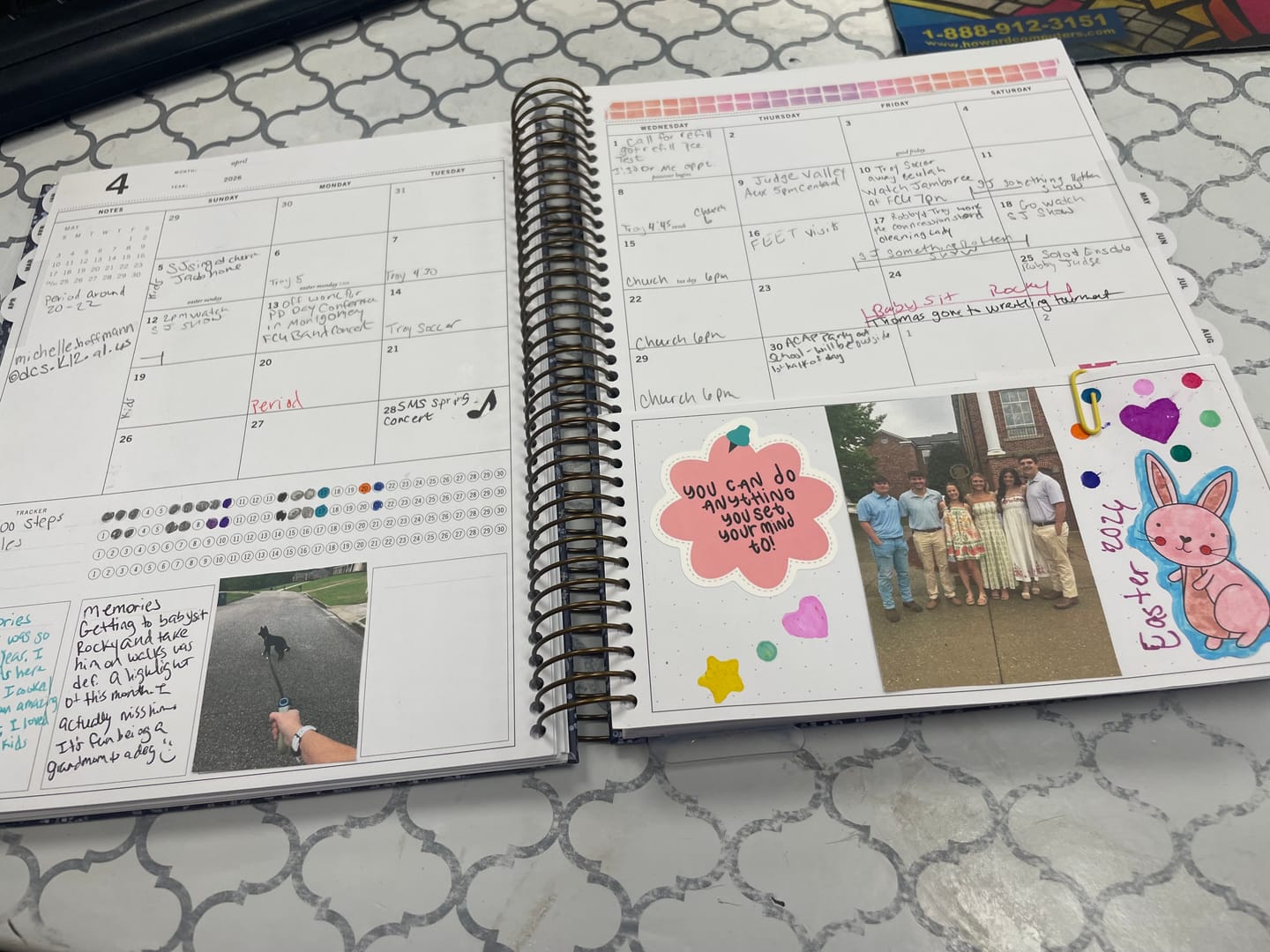 Customer photo review of 2026 | The Scout Planner | Lizzy's Stroll (portrait)
