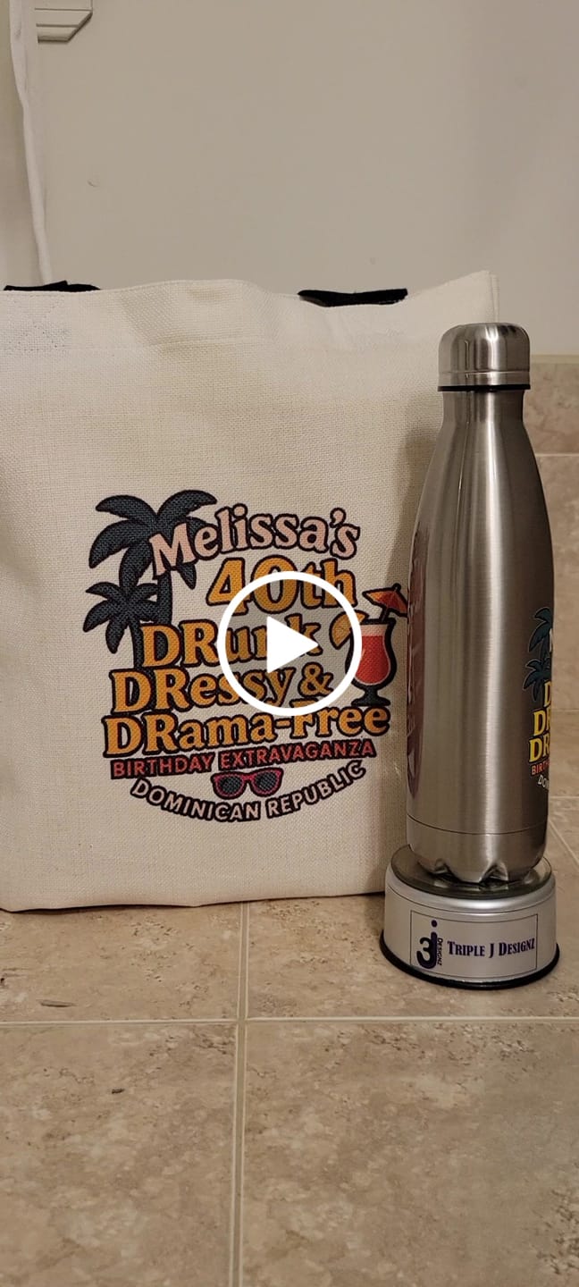 Customer video review of UV DTF Sticker Transfers By Size