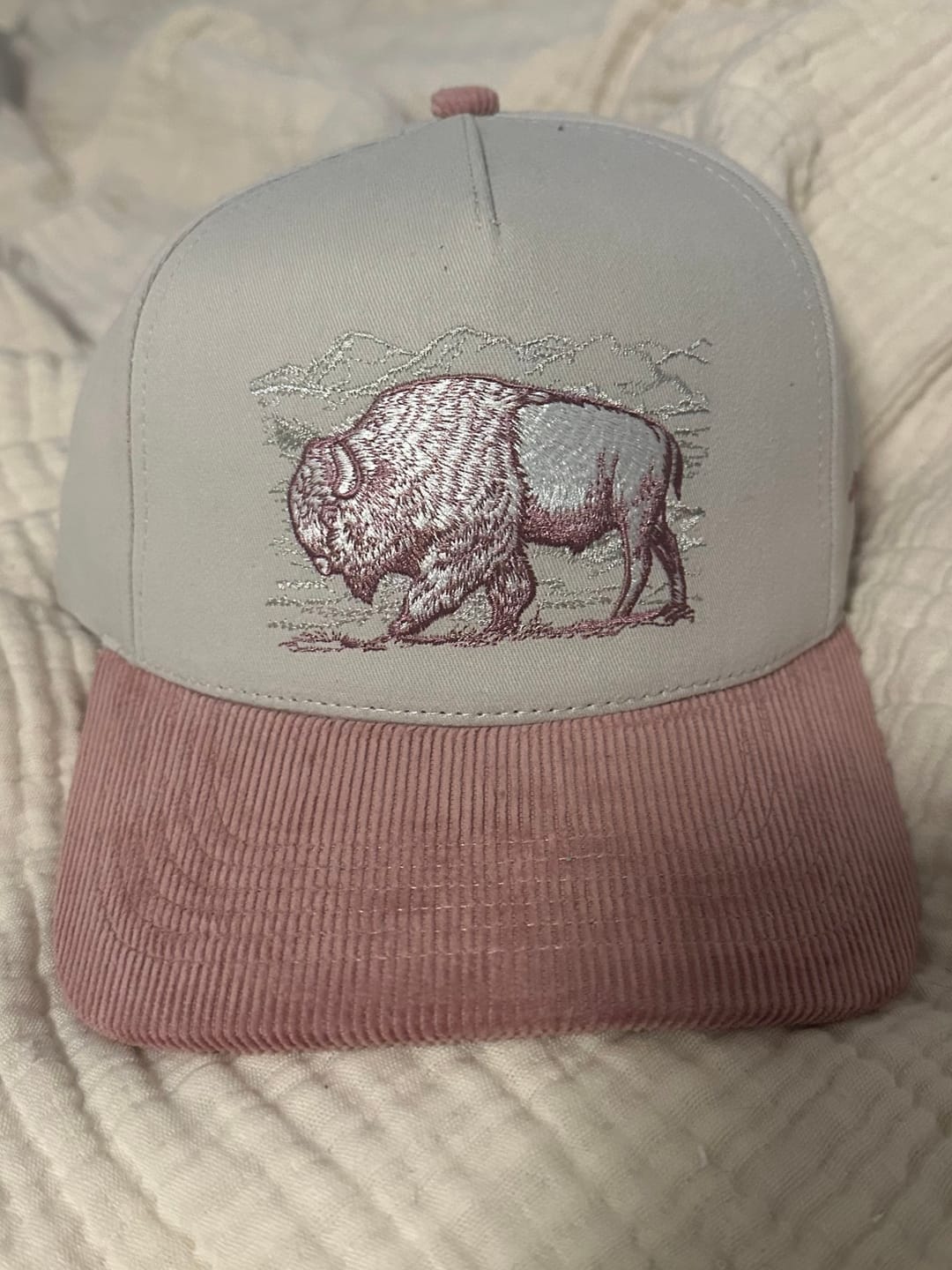 Customer photo review of Stampede Corduroy Brim Hat