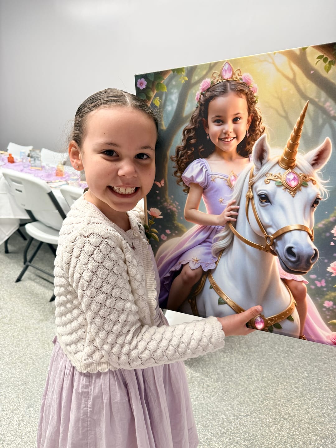 Customer photo review of The Lavender Unicorn Princess