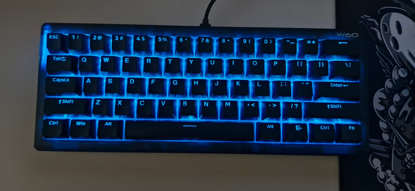 Customer photo review of Wraith W60 Klavye (Manyetik Switch / HE)