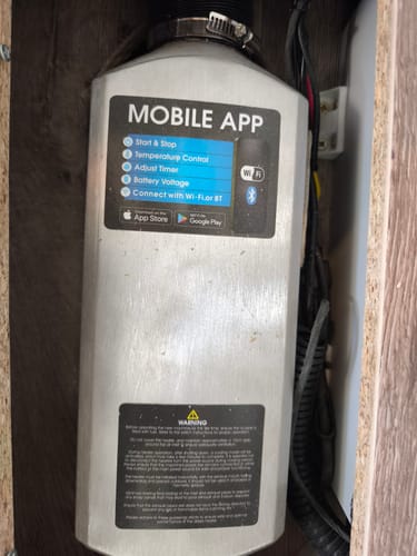 Customer photo review of Air Bluetooth Diesel Air Heater 2kW, 5kW & 8kW 12V/24V ES