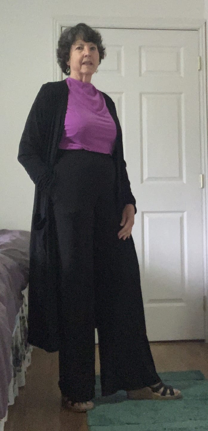 Customer photo review of Brigitte Brianna Cascade Top
