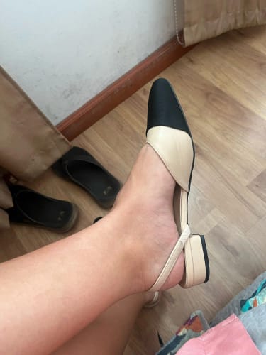 Customer photo review of Elena Comfort Flat Sandals