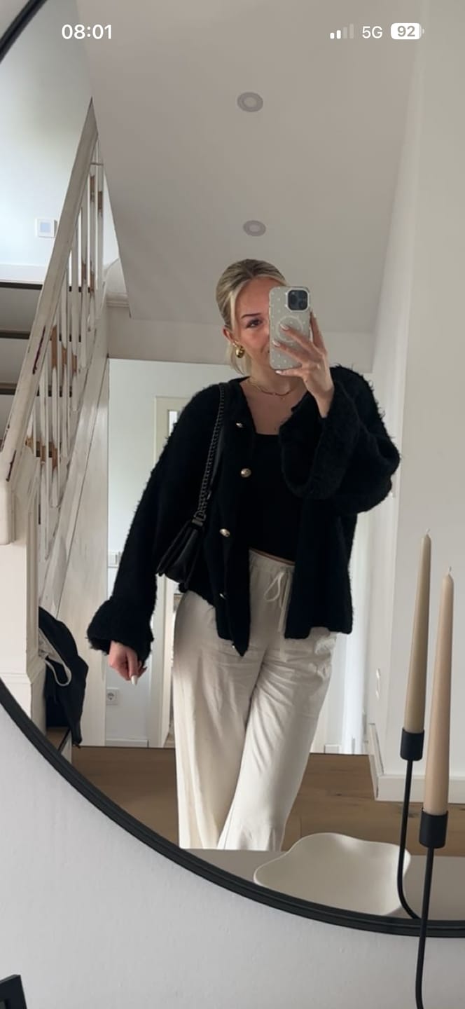 Customer photo review of Oversize Soft Sleeve Cardigan
