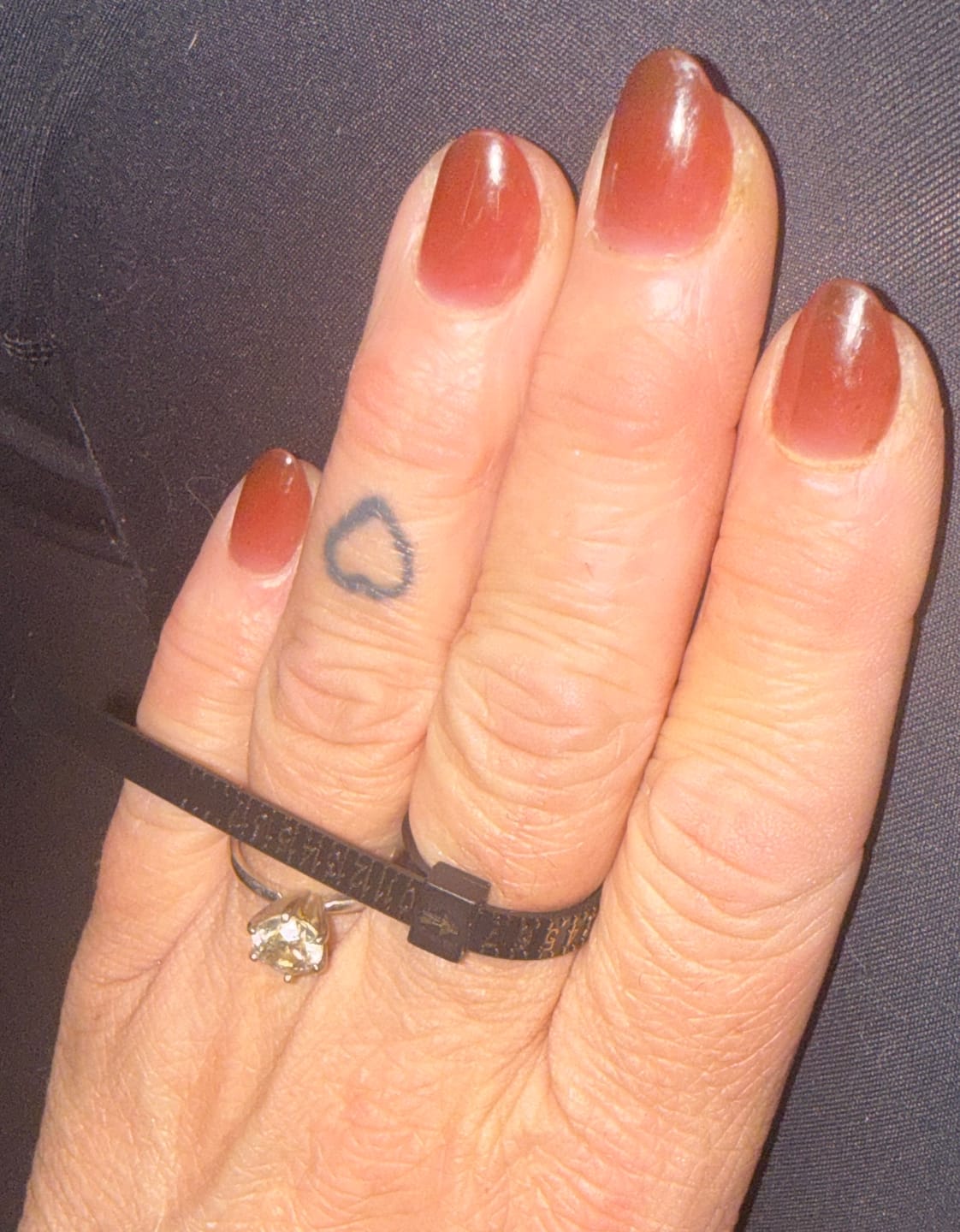 Customer photo review of Free Finger Sizer