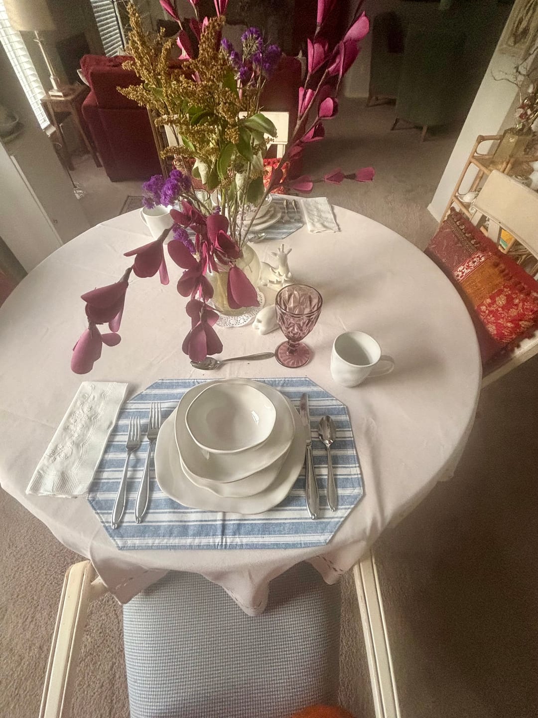 Customer photo review of 16-Piece Stoneware Set-Pearl White