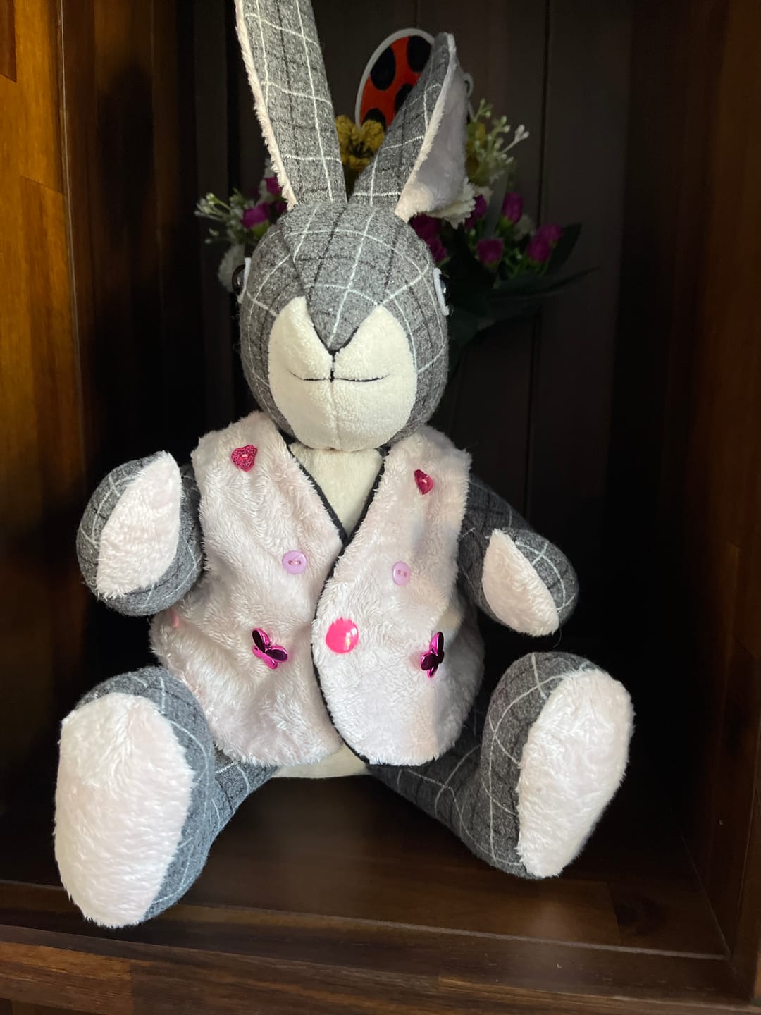 Customer photo review of Checkered Soft Wool Touch Fabric