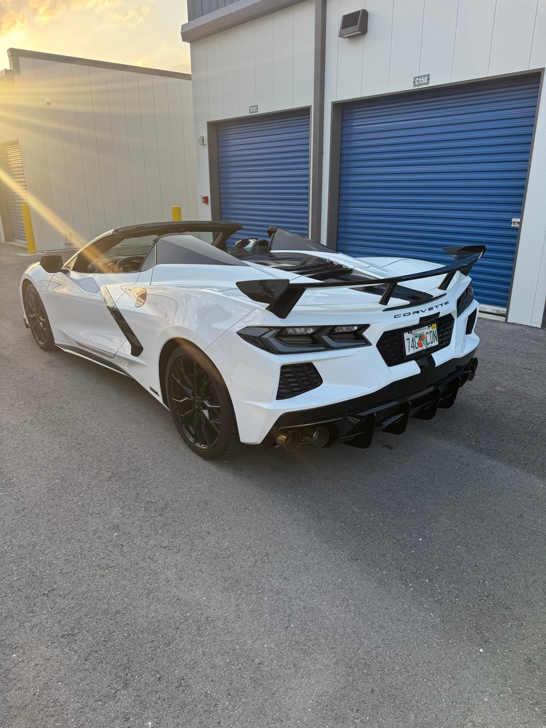 Customer photo review of 5VM Package Corvette C8 Stingray DRY CARBON FIBER Rear Spoiler