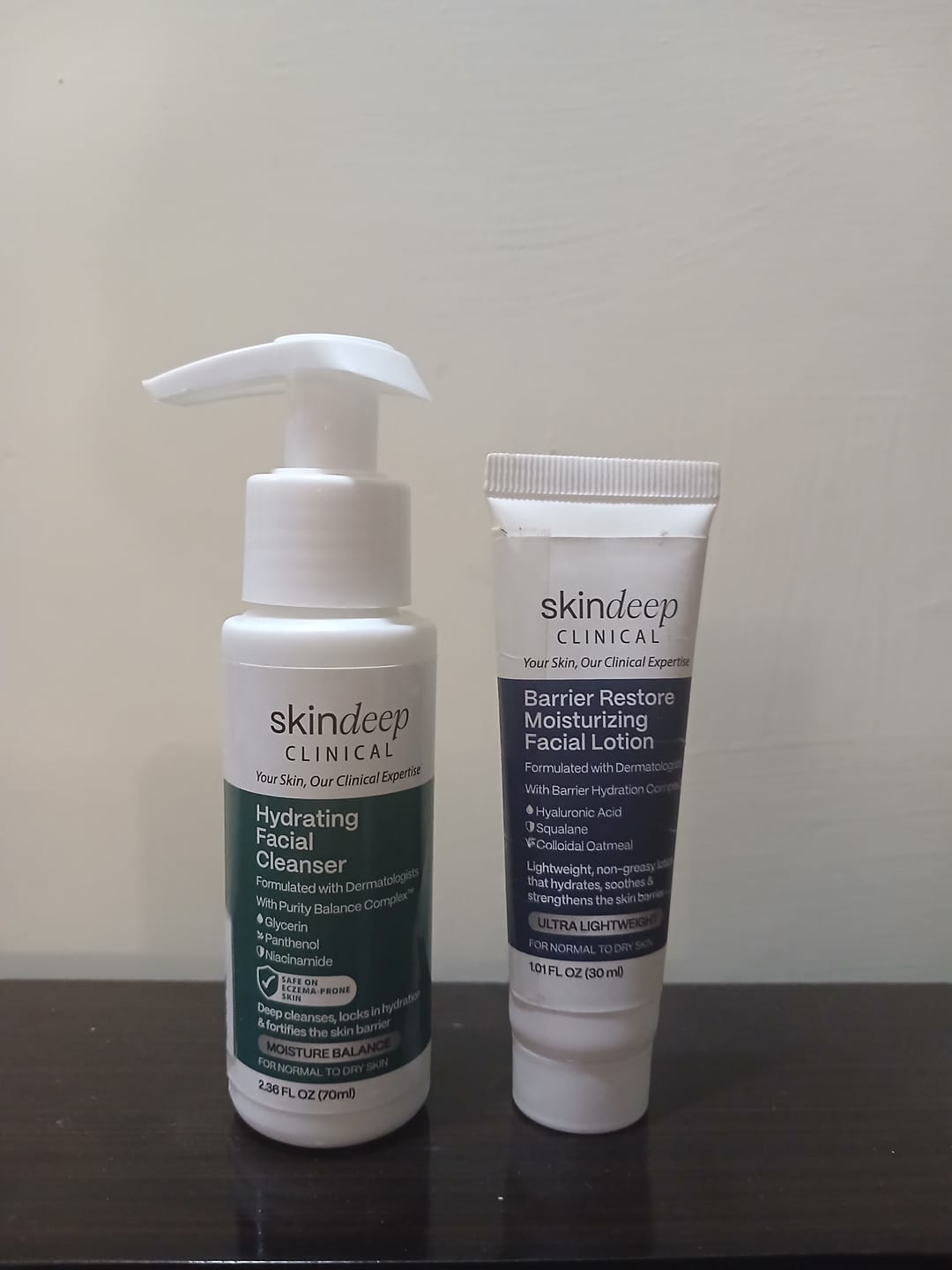 Customer photo review of Barrier Restore Moisturizing Facial Lotion