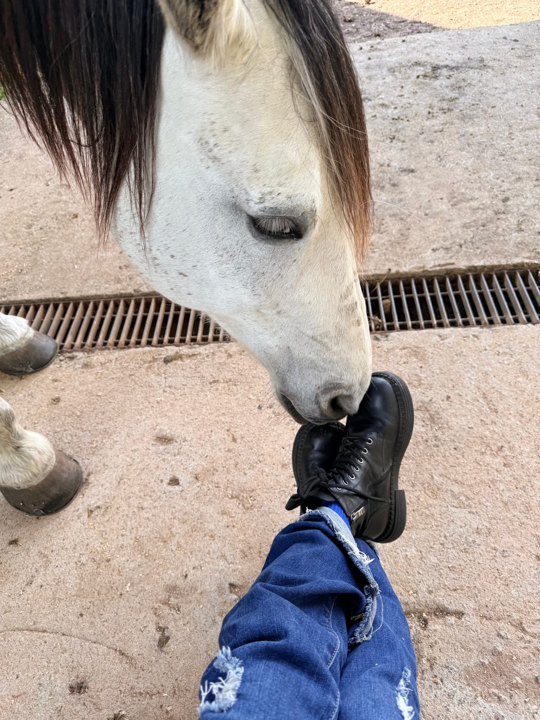 Customer photo review of Wide Toe Box Non-slip Leather Retro Ankle Boots