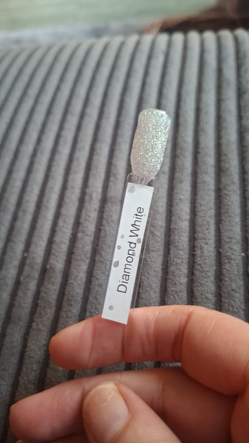 Customer photo review of Diamond White Dipping Powder