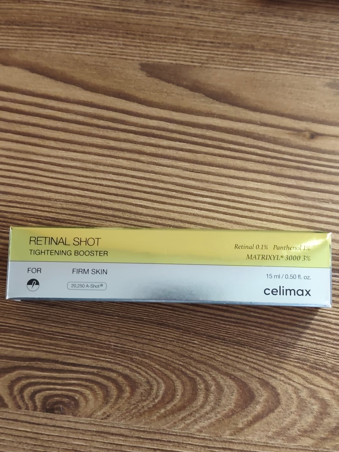Customer photo review of Liftinga efektu piešķirošs krēms-būsteris ar retinālu Celimax THE -A Retinal Shot Tightening Booster