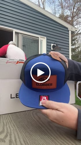Customer video review of Premium Custom Leather Patch Hats (Wholesale)