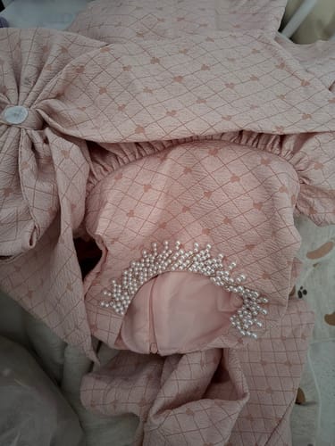 Customer photo review of Elegant Baby Girls Pink Diamond Bow Birthday Princess Dress Toddler Prom Dance Dress