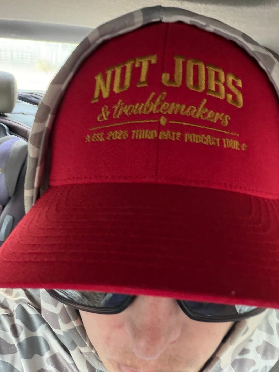 Customer photo review of Nut Job Trucker Hat