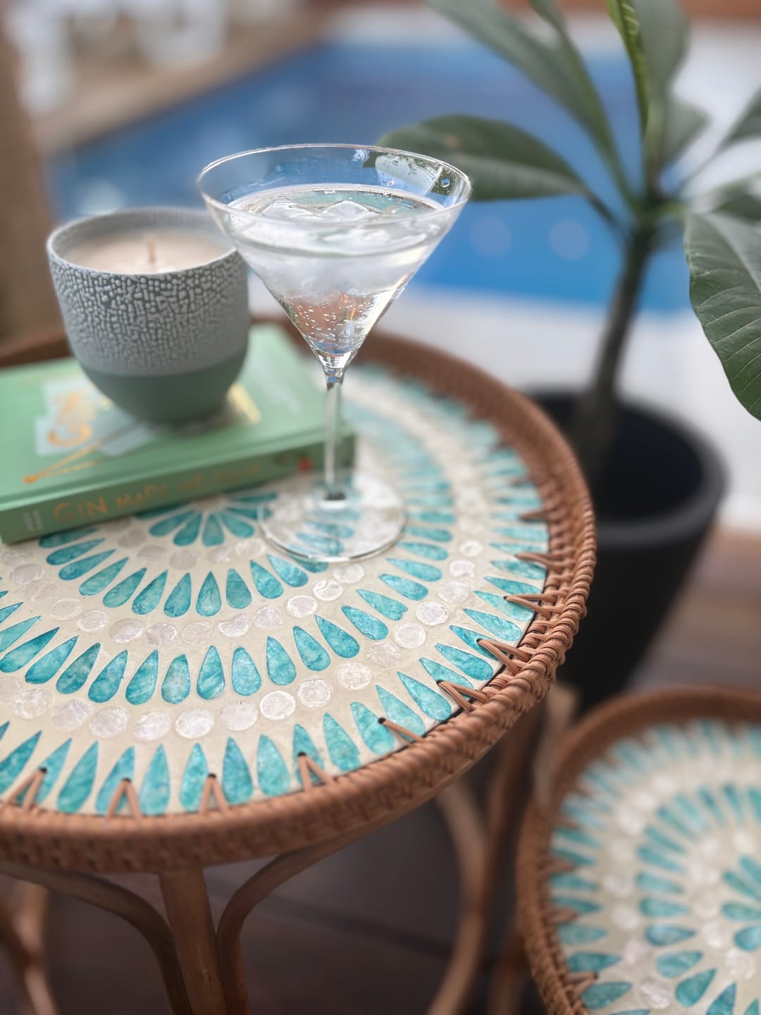 Customer photo review of Serene Rattan Table Set