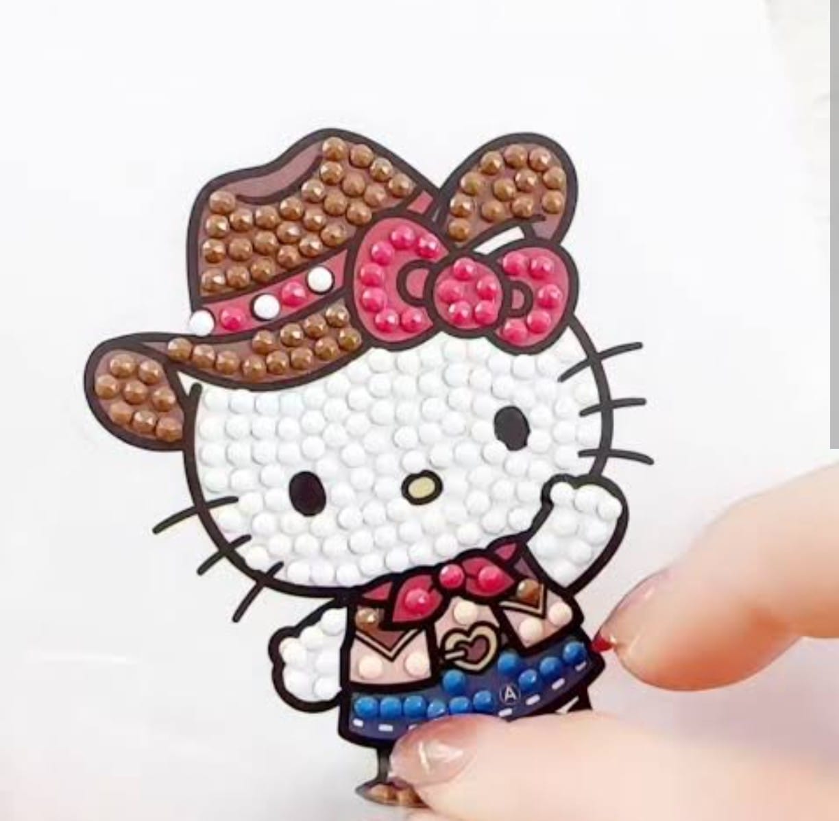 Customer photo review of Hello Kitty And Friends Crystal Art Sticker Pack