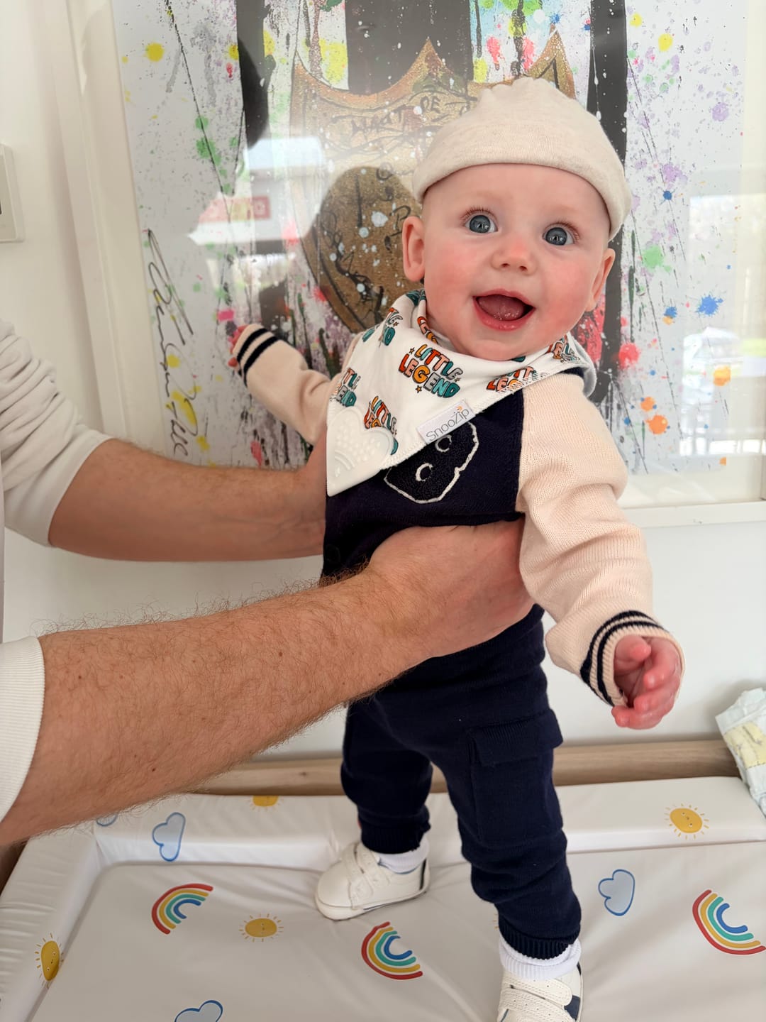 Customer photo review of Little Legend Teething Bib