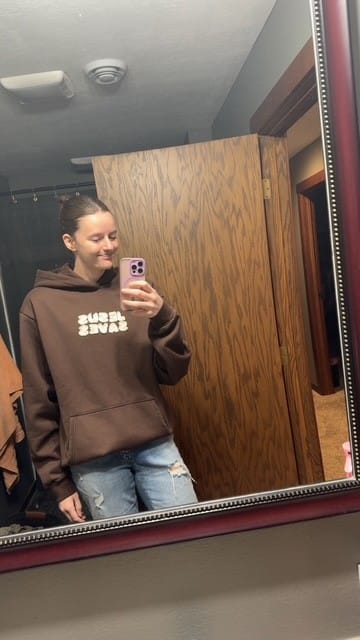Customer photo review of Jesus Saves Patchwork Hoodie