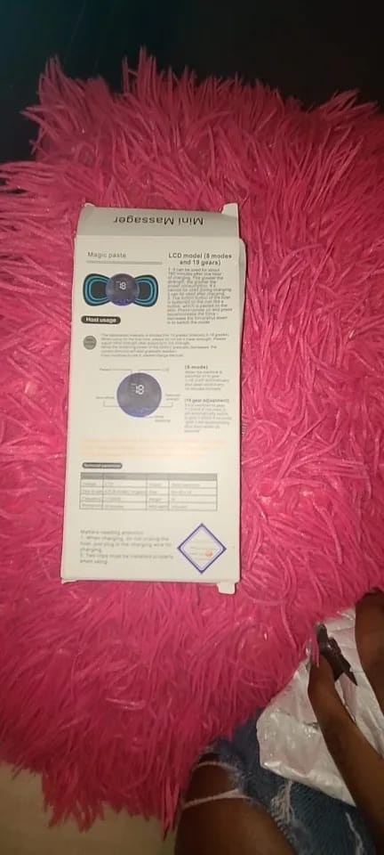 Customer photo review of Pulse Therapy Neck and Shoulder Device