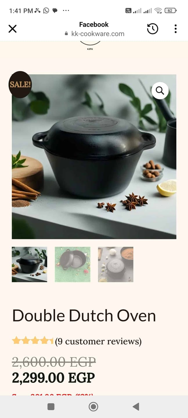 Customer photo review of Double Dutch Oven 26 CM