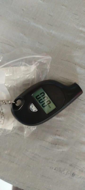 Customer photo review of Digital Tyre Pressure Gauge (Compact Keyring Tool)