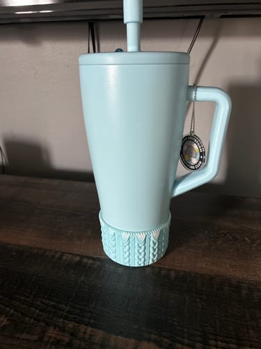 Customer photo review of Powder Blue Shimmer Remix MACRAME  Boot