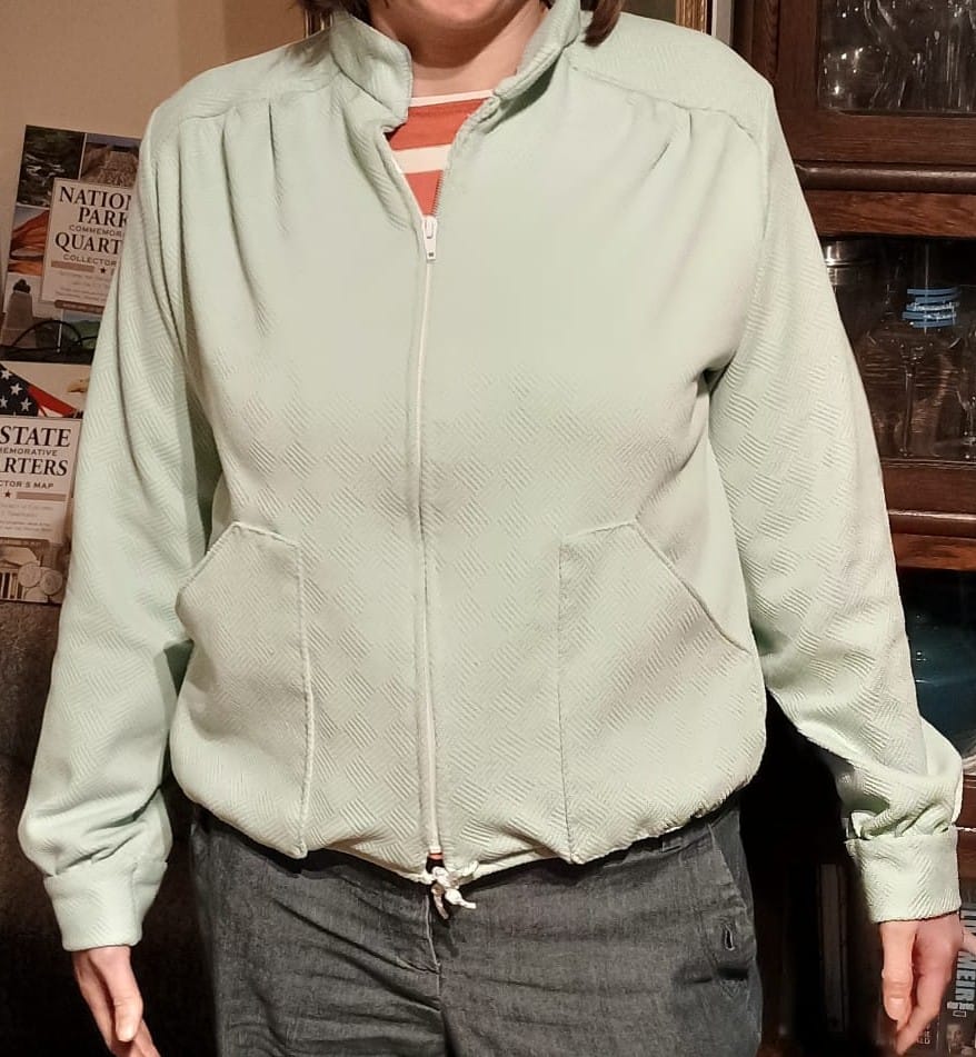 Customer photo review of Soft Weave Jacquard Knit Jersey Fabric