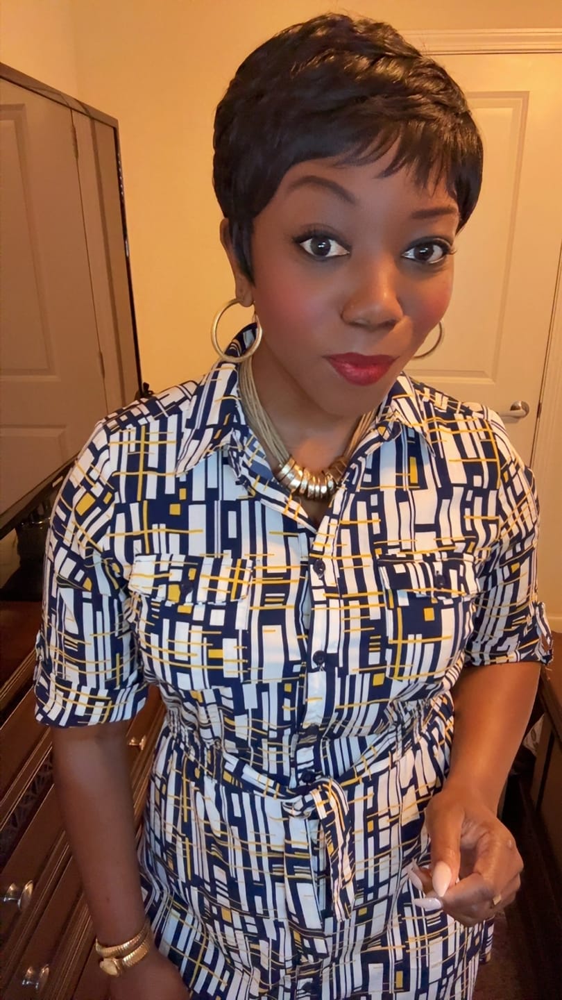 Customer photo review of Outre Wigpop Full Wig - LACEY