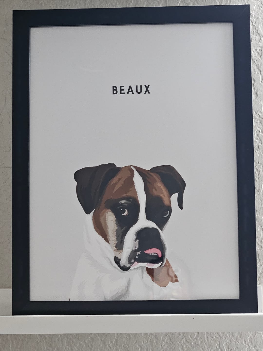 Customer photo review of Custom One Pet Portrait