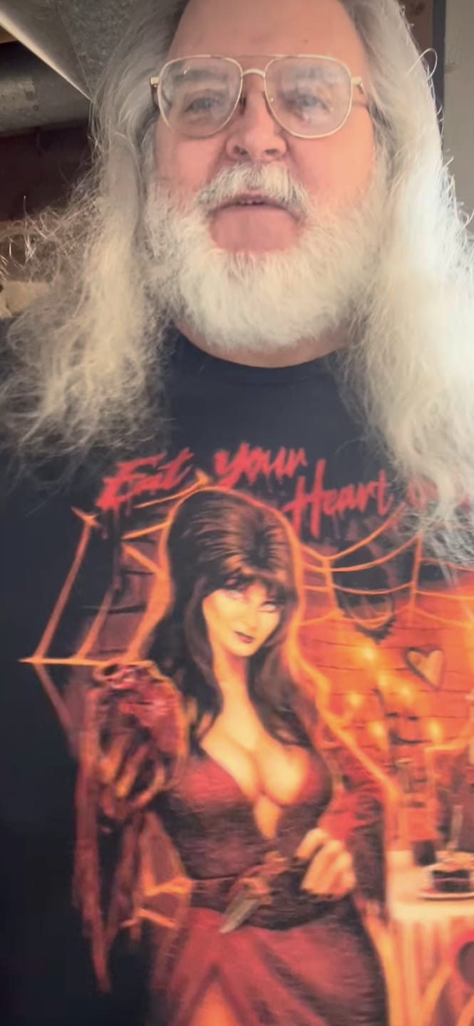 Customer photo review of ELVIRA: EAT YOUR HEART OUT - T-SHIRT