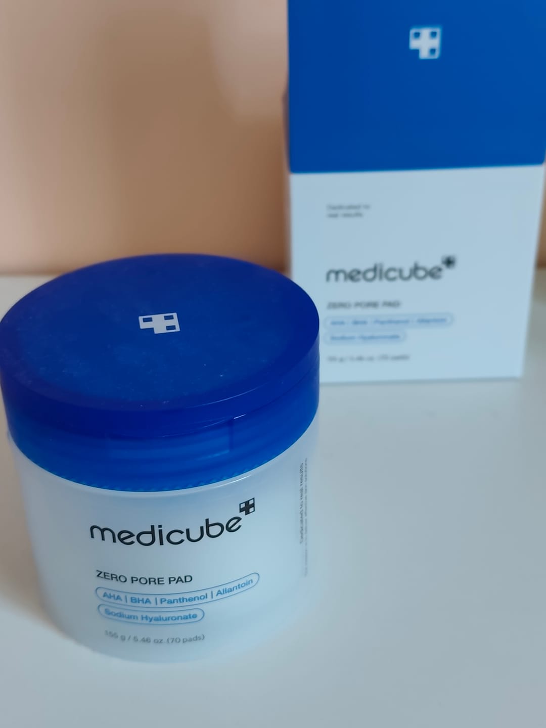 Customer photo review of Pīlinga spilventiņi sejai Medicube Zero Pore Pad 2.0