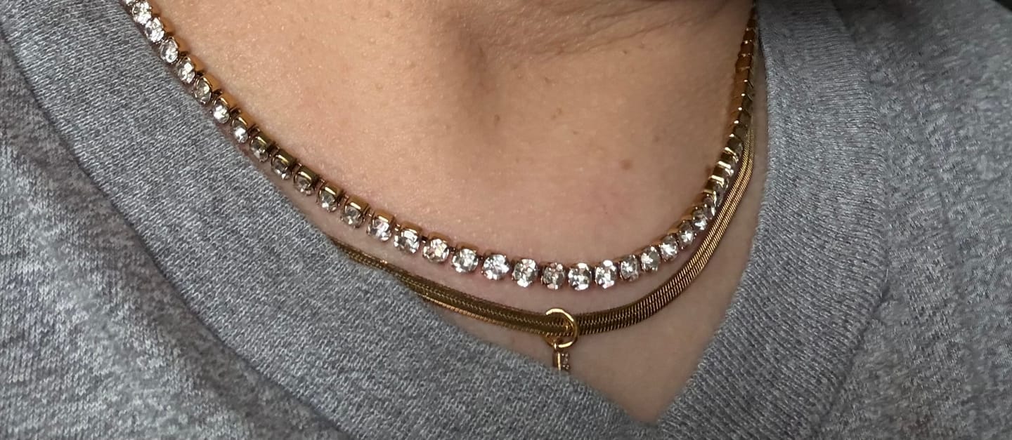 Customer photo review of Monaco Tennis Necklace (Bundle)