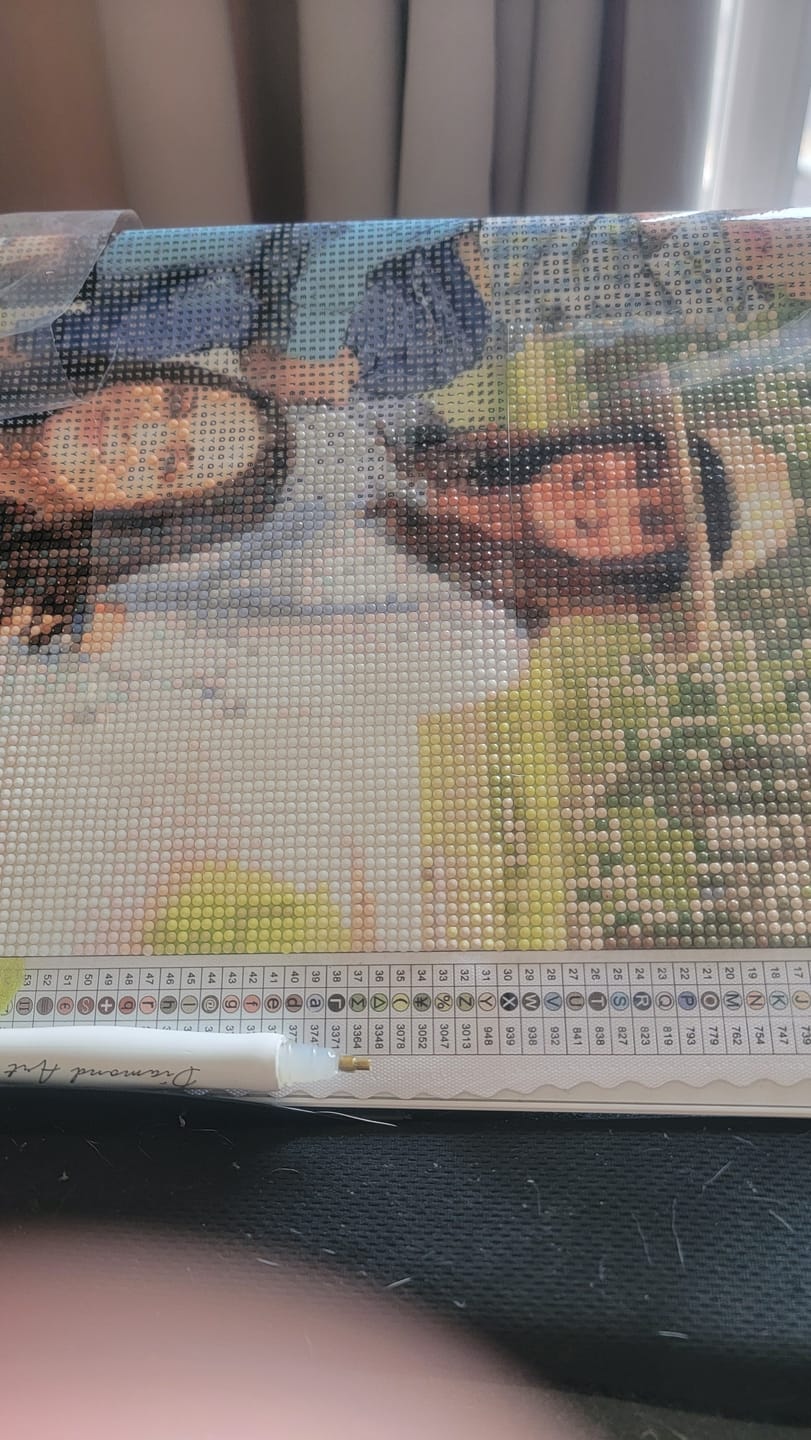 Customer photo review of Worlds Best Customized Diamond Painting Kit
