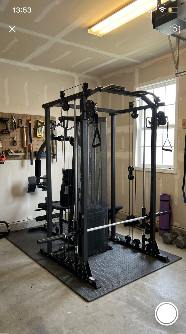 Customer photo review of Multi-Function Home Gym System with 150lbs Weight Stack