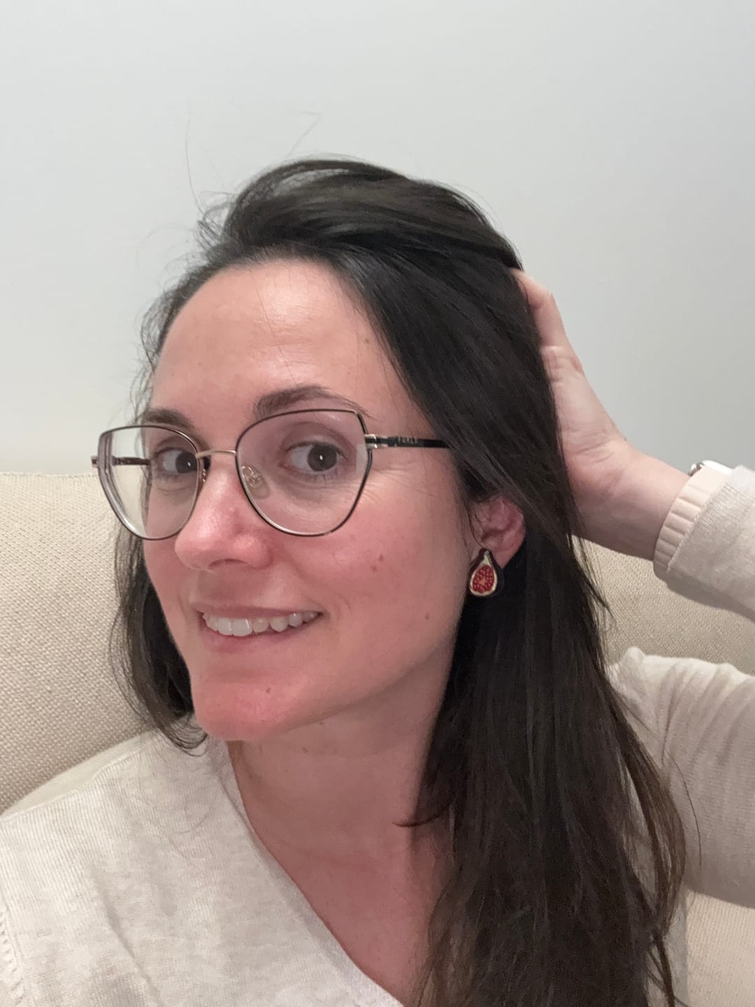 Customer photo review of Fig Studs