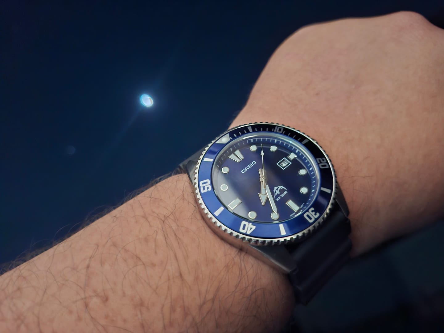 Customer photo review of Reloj Casio Submariner Marlin Duro MDV-106B-2AVCF Azul Buceo