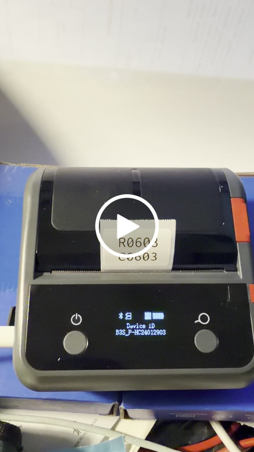 Customer video review of NIIMBOT B3S Thermal Label Printer - Streamline Labeling and Receipt Printing