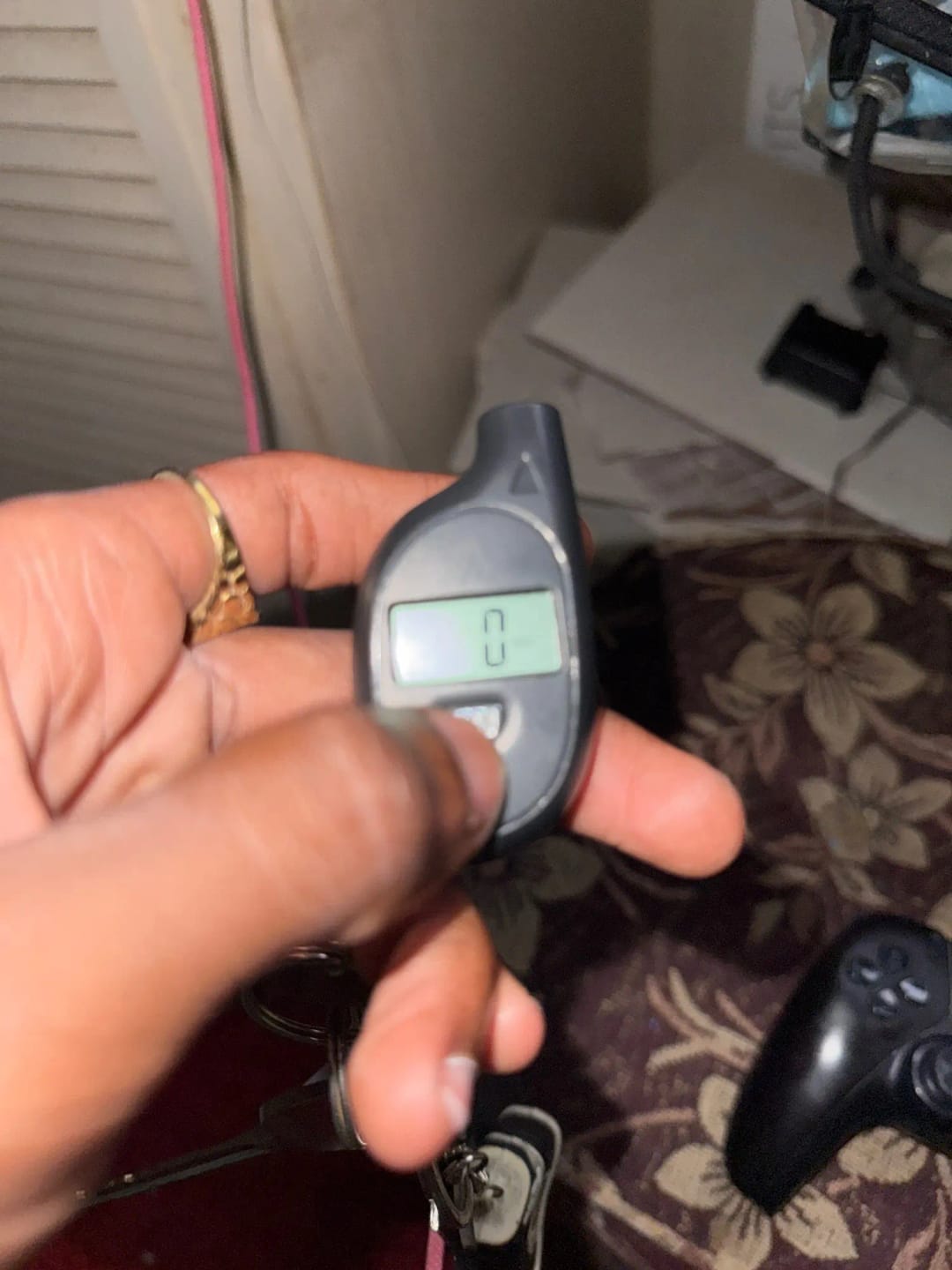 Customer photo review of Digital Tyre Pressure Gauge (Compact Keyring Tool)