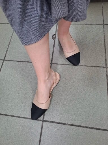 Customer photo review of Maren Mixed Color Comfort Sandals