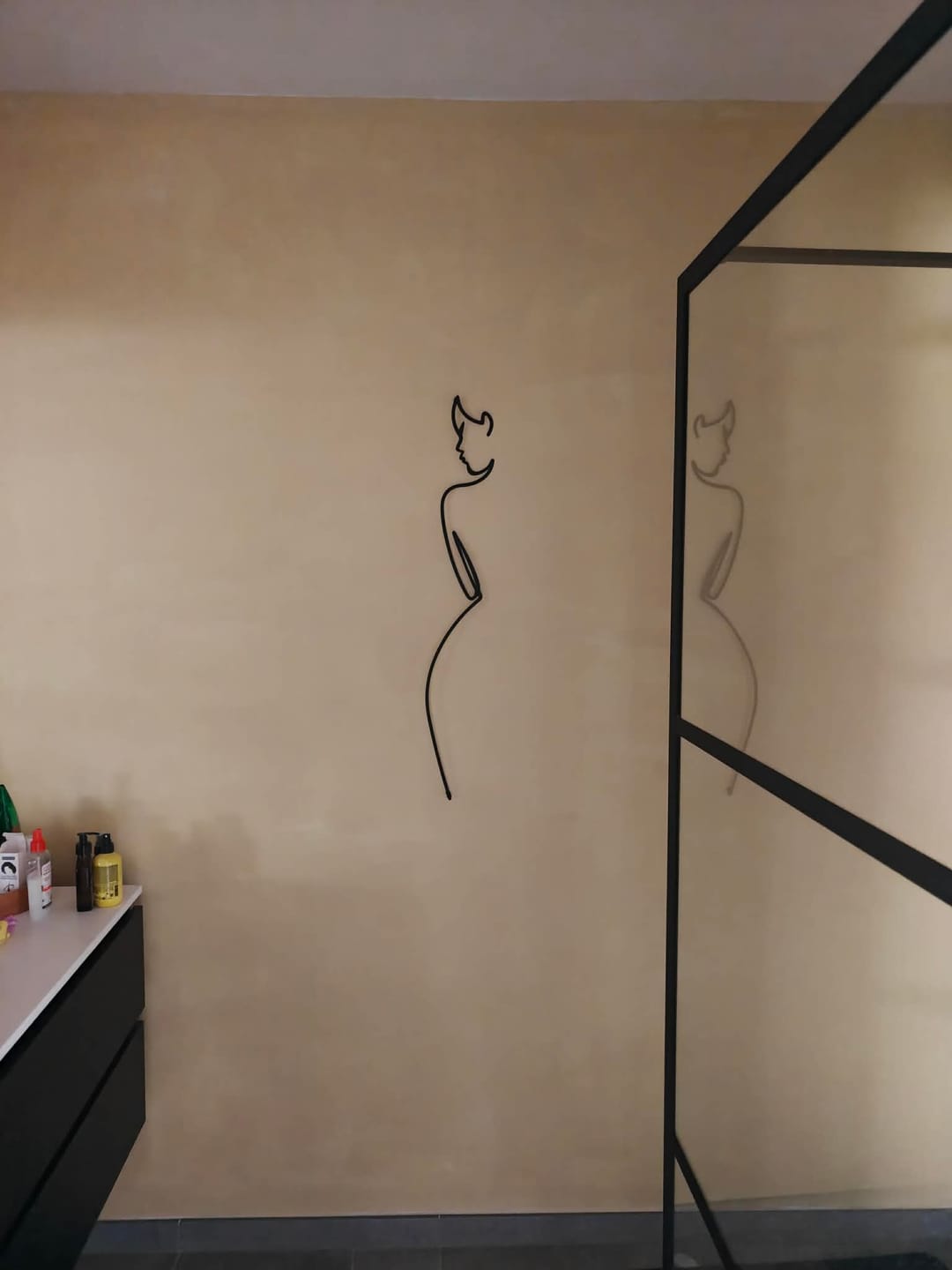Customer photo review of Décoration Murale en Métal - Élégance minimaliste
