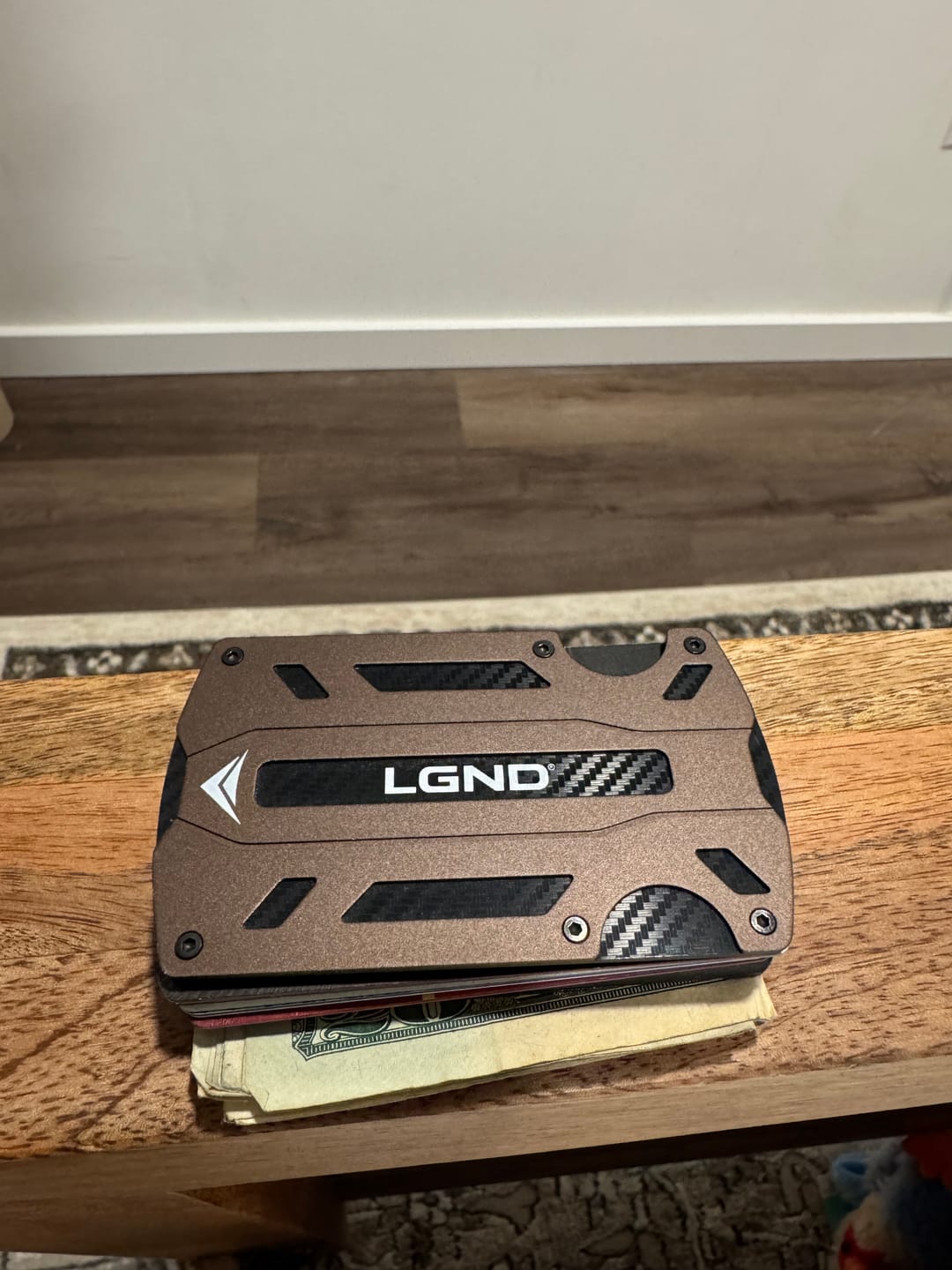 Customer photo review of LGND Outdoors® Tactical Wallet — Aircraft-Grade Aluminum