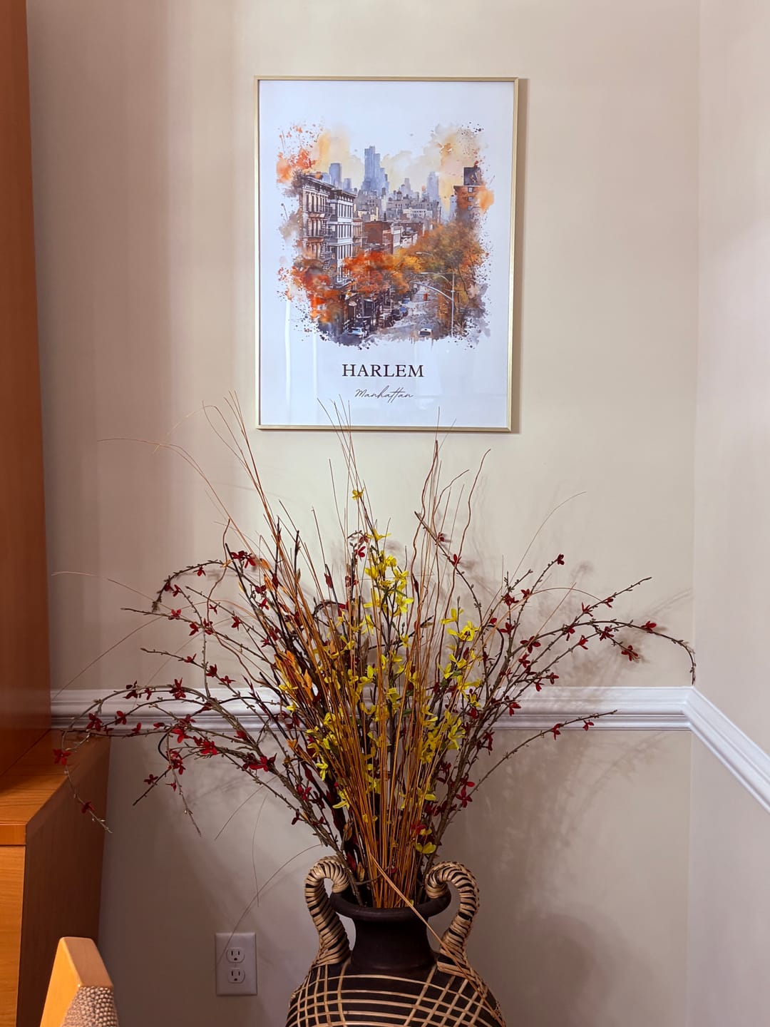 Customer photo review of Harlem, NYC, USA – Watercolor Art Print