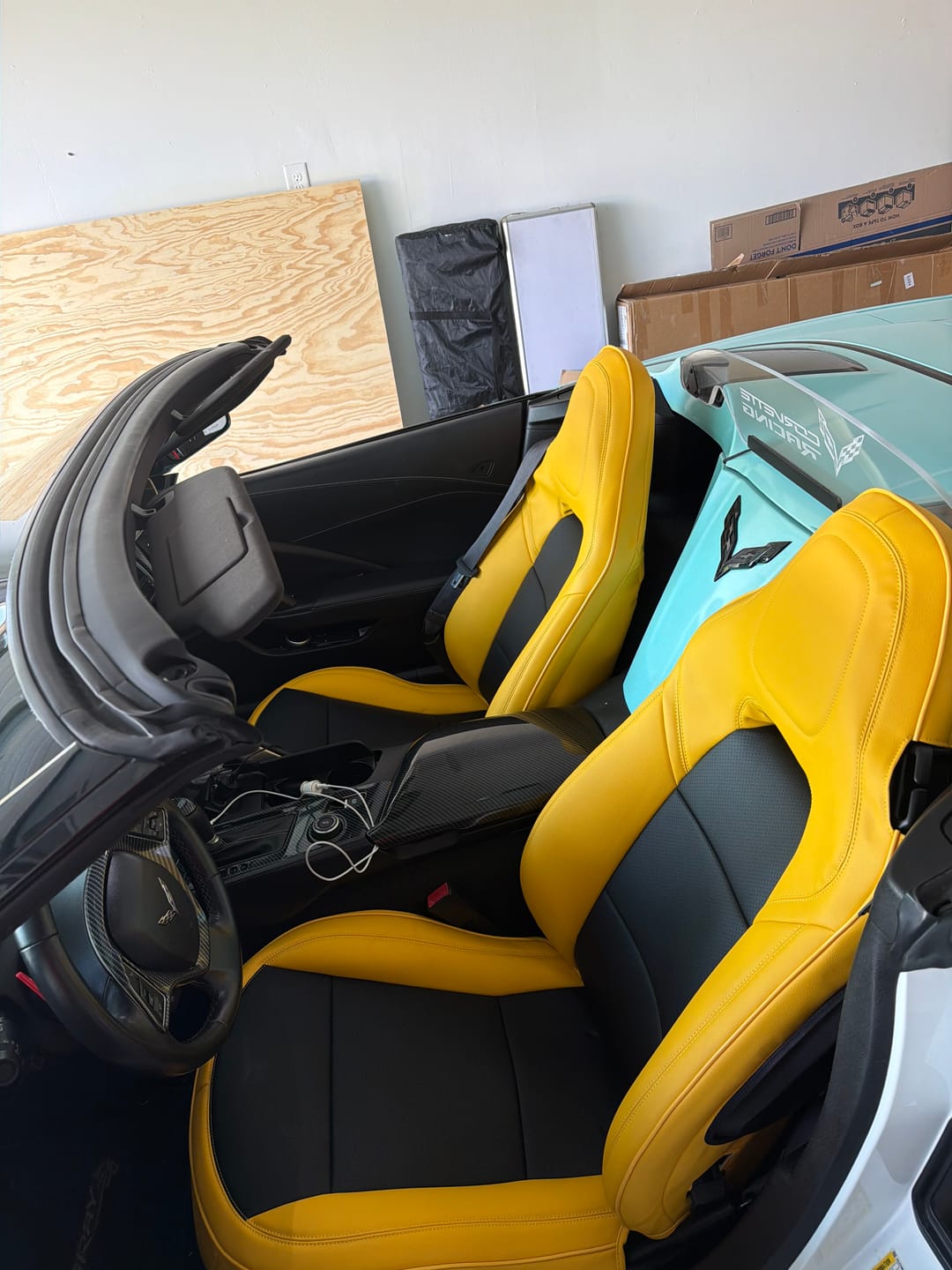 Customer photo review of Corvette C7 Custom Leather Seat Covers