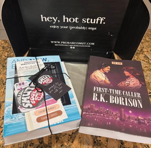 Customer photo review of good girl book club subscription