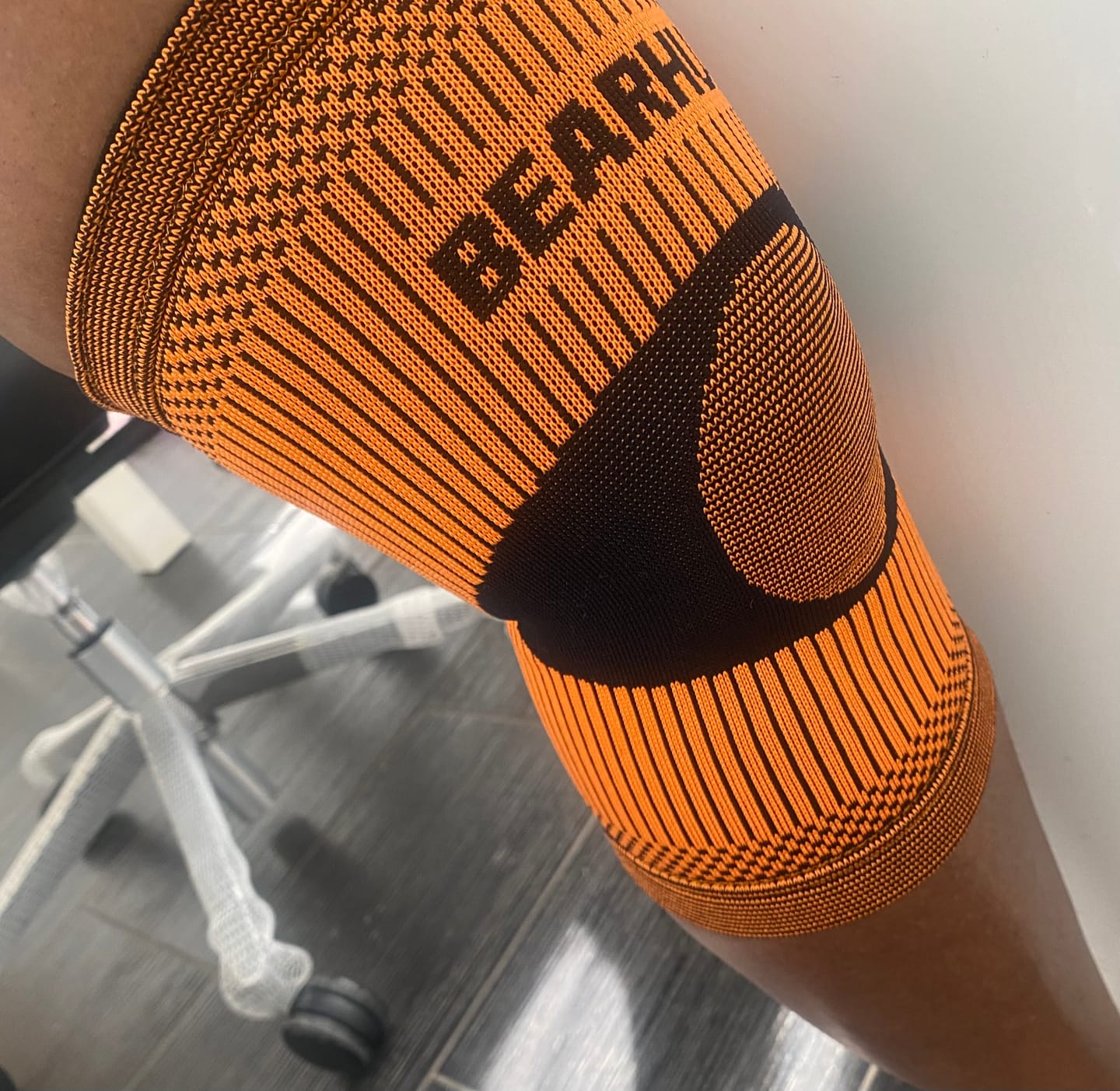 Customer photo review of Pair of Knee Compression Support Sleeves For Arthritic Pain Relief & Recovery
