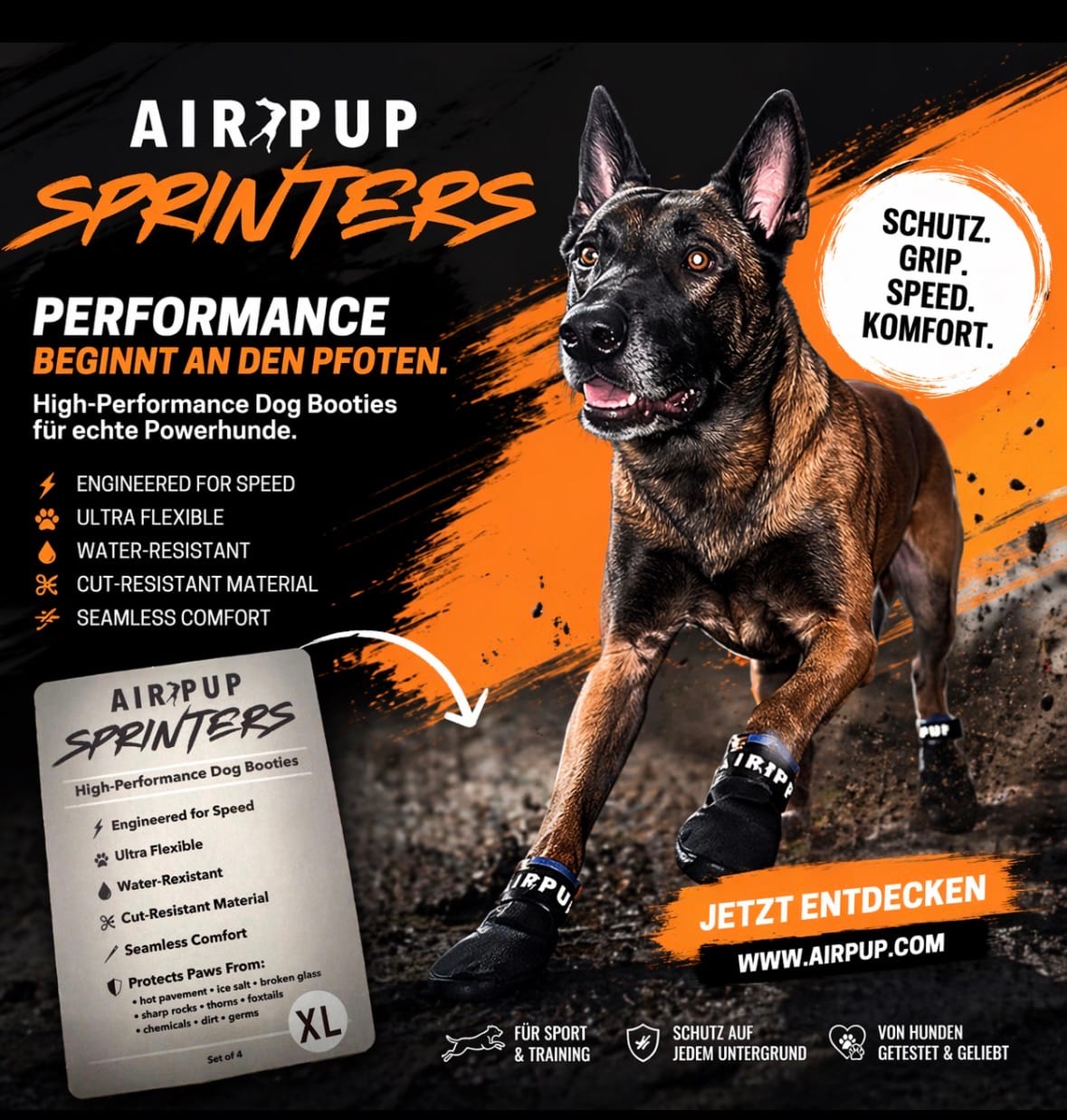 Customer photo review of AIR PUP SPRINTERS - SET OF 4